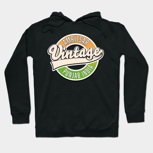 Amritsar vintage style logo Hoodie by nickemporium1